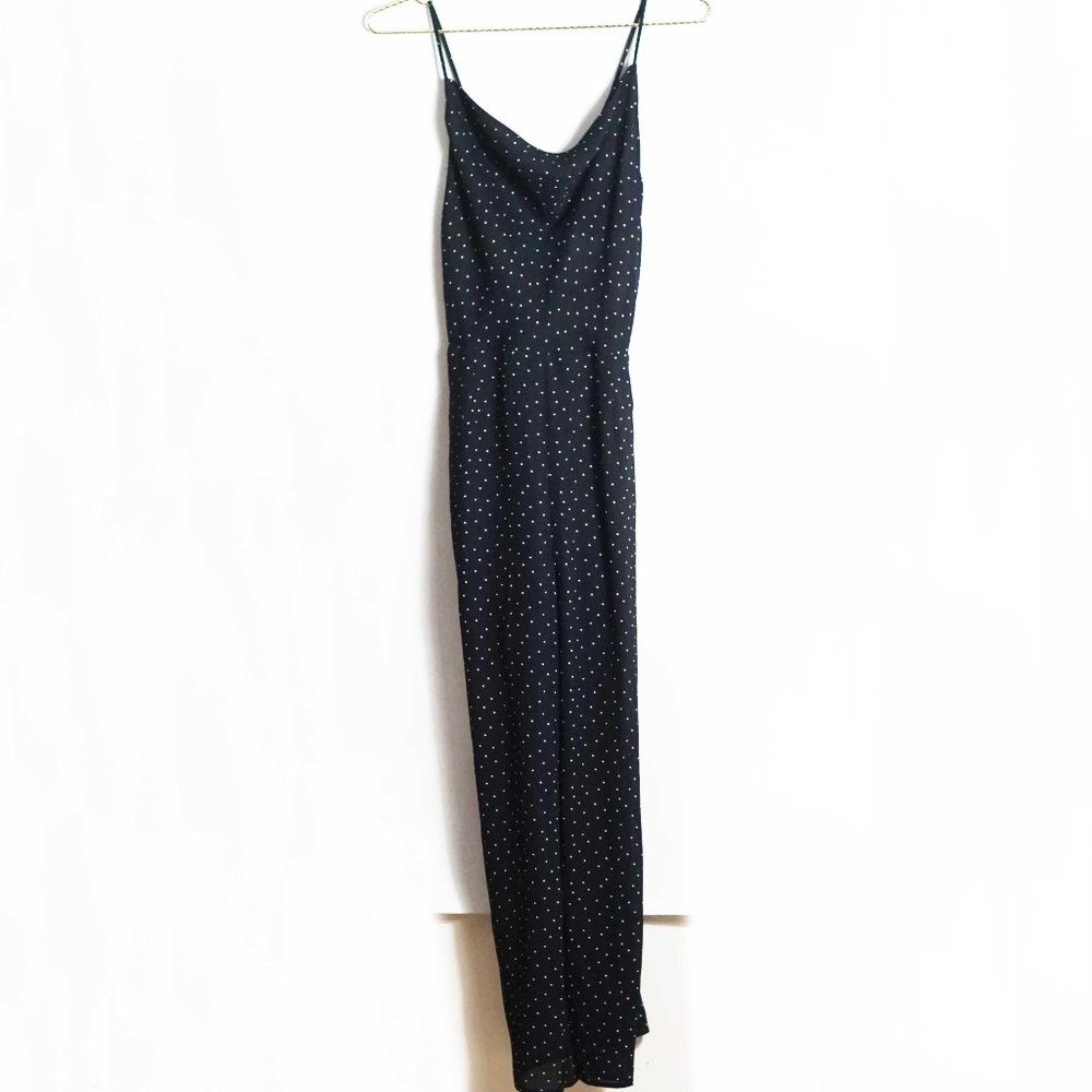 First Monday Black Polka Dot Jumpsuit S
